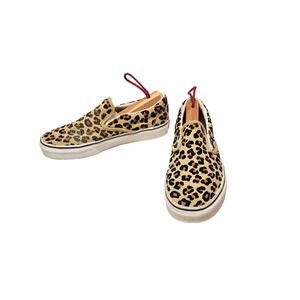 Van's Leopard Print Slip-on Loafers Sneakers Shoes Mens 6.5 Womens 8